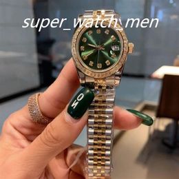 Mode Automatische Mechanische Vrouw Horloge 26 Mm 31 Mm 36 Mm Diamond Bezel Womens Datejust Horloges Jubilee Roestvrij staal Dame Dames 259E