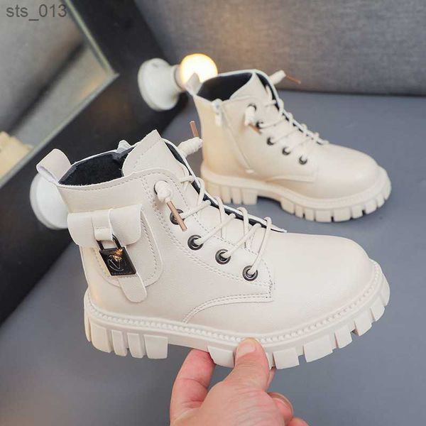 Moda Otoño Invierno Niños Botas cortas Botas para niños Otoño Botas para niñas pequeñas Zapatos para niños pequeños Zapatos antideslizantes Zapatos para niños L230518