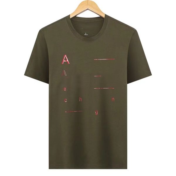 Moda AX diseñador ropa camiseta hombres 100 algodón top Casual Chest Letter Shirt manga corta Transpirable carta en el pecho Asia tamaño M XXXL 8 estilo lujo Camisetas para hombre