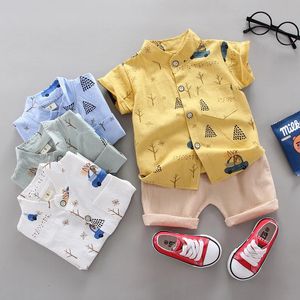 Fashion Baby Boys Suit Summer Casual Clothes Set Top Shorts 2pcs Baby Clothing Set for Boys Infant costumes Clothes Kids 240425