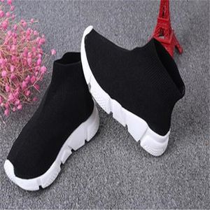 Fashion Baby First Walkers Designer Kids Sneakers Red Black Boys Girl Flat Breathable Sock Boots Children Shoes Trainer Runners