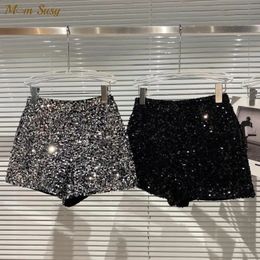 Mode Baby Meisje Bling Lovertjes Shorts Peuter Tieners Kind Glanzende Korte Broek Kid Pant Party Club Babykleertjes 1-14Y 240315