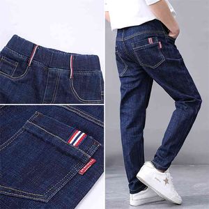 Jeans de bébé baby-jeans massif pantalon en jean pour les grands garçons laver les enfants lâches longs pantalons gros vêtements boys 210622