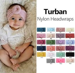 Fashion Baby Turban Nylon Headwrap Super Soft Ball Bohemia Cabello para el cabello Niños Dieves de 159 cm Mixed9049042