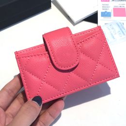 Fashion Sac Designer Carte Holder Lady Money Purse Pobinet Luxury Femme Femme Paquet de cartes Real Cuir Shopping Mini Pocket