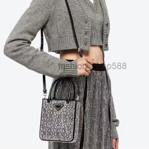 bolso de moda estilo pasarela Tote bolso de lujo bolso de diseñador para mujer MINI totes Bolso de diamantes p