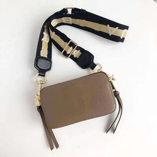 Bolsos de moda para mujer para hombre Marc Snap Shot Cámara Bolso para mujer Diseñador de bolsos Pequeño bolso cruzado Bolsos de hombro Mensajero cuerpo cruzado