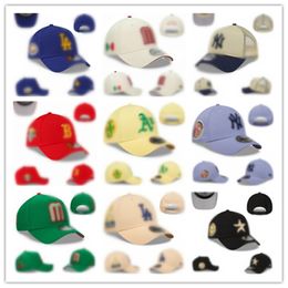 Gorra de bola de moda Diseñador para hombre Sombrero de béisbol Gorras unisex de lujo Sombreros ajustables Calle Equipada Moda Deportes Bordado H11-10.13