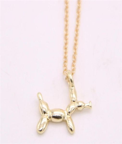Pendentif chien ballon à la mode, joli collier avec élément animal, conçu pour les femmes, entier 4673722