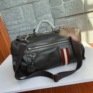 Mode Ballys Bag Luxury Designer Business Zipper Top Layer Cowhide Cowhide Bage-on Reis-on Travel Bag Hoogwaardige Men's Boarding Handbody Crossbody Travel Bagage Bag