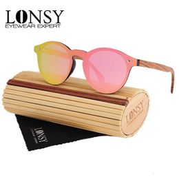 Fashion Bamboo Polarise Sunglasses Women Brand Designer UV400 Miroir Lenses en bois verres de soleil pour hommes OCULOS DE SOL MASCULINO L2405