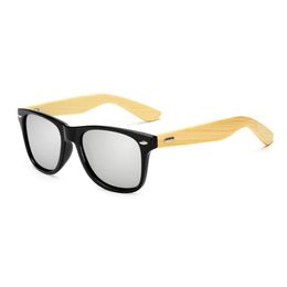 Mode bamboe zonnebrillen mannen houten frame gepolariseerde zonnebrilontwerper natuurlijke houten dames tinten multi -color zonnebril online