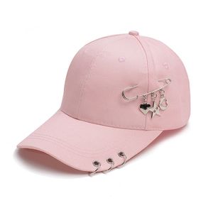 Casquettes de baseball de mode avec anneau de fer pour hommes femmes casquette snapback camionneur papa chapeaux