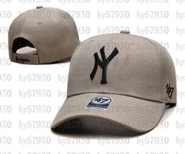 Fashion Baseball Ny Cap Men Femmes Unisexe Baseball ajusté NY Coton Cotton Sun Sun High Quality Hip Hop Brodery Sunshade