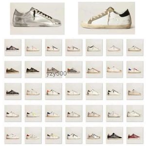 Golden Goose Deluxe Brand GGDB Вы Cesta de moda Zapatos dorados Zapatillas de deporte estrella Blanco Apenado Sucio Diseñador Superestrella Hombres y mujeres Casual 8QOO BOEN