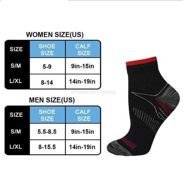 Moda Baloncesto Ciclismo Correr calcetines Protección Tobillo Amortiguación Compresión de choque Calcetín Transpirable Yoga Gimnasio Fitness Deportes Hombres mujeres Entrenamiento Sox Alkingline