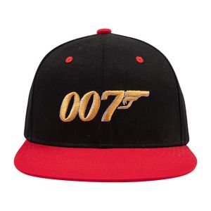 Mode basketbalhoeden heren dames, James Bond 007 filmhoed basbalpet, verstelbare snapback geborduurde sport buitenhoeden hiphophoed