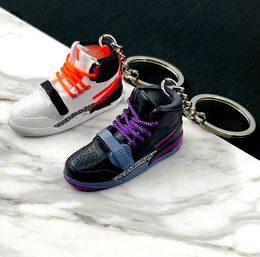 Chaussures de basket-ball de mode Keychain New Style Sneaker Key Chain Mini 3D Sport Chaussures Pandent Decor