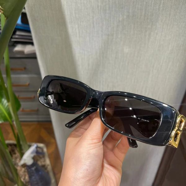 Moda bb gafas de sol para mujer diseñador gafas de sol centro comercial rectángulo para mujer gafas para hombre al aire libre clásico retro lunettes de soleil