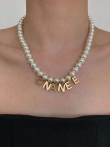 Colliers de perles à la mode pour femmes, cadeau d'amoureux de mariage, bijoux de fiançailles avec boîte NRJ