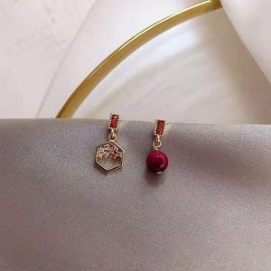 Mode-perles boucles d'oreilles pendantes pour femmes designer de luxe bling diamant danling boucles d'oreilles chinois style ethnique strass bijoux amour cadeau