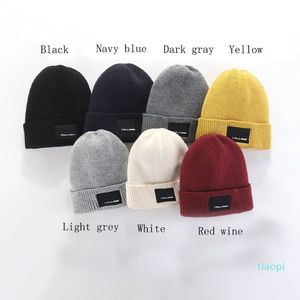 Mode Bonnets TN Marque Hommes Automne Hiver Chapeaux Sport Tricot Chapeau Épaissir Chaud Casual Chapeau En Plein Air Casquette Double Face Bonnet Crâne Caps293s