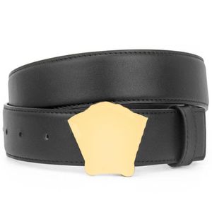Cinturón de moda para hombre y mujer, cinturones de diseñador liso dorado y plateado, hebilla negra, cuero de vaca, ancho de 3,8 cm, bonito