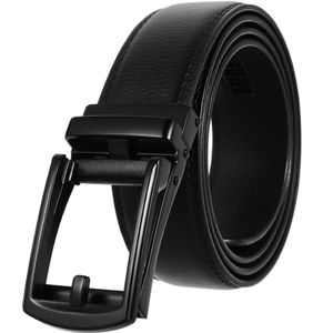 Ceinture de mode Vraie en cuir ceintures noires pour hommes Vente de ceintures de boucle automatique 110-130 cm STRAP 261R
