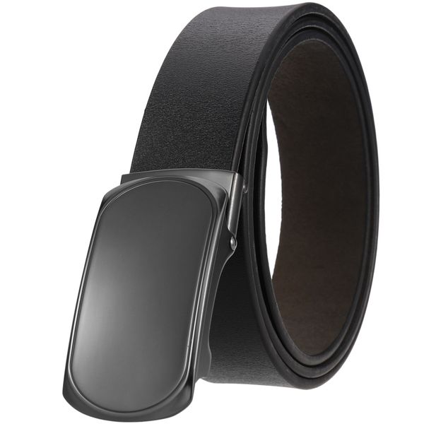 Ceinture de mode Vraie en cuir ceintures noires pour hommes Vente de ceintures de boucle automatique 110-130 cm STRAP 23