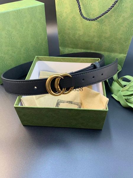 ceinture de mode avec boîte Nouveau cuir authentique 2.0 2,8 3,4 3,8 cm ceinture hommes et femmes décontractée Guffer de luxe Buckle lisse