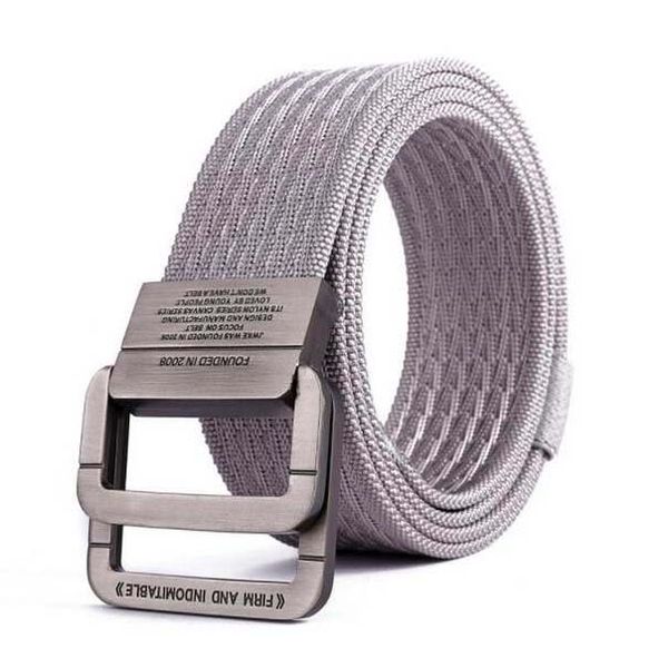 Cinturones de diseñador de moda Hombres Mujeres Hebilla de lona Cinturón de cuero al aire libre Hombre o17 Oro Plata Accesorios casuales de alta calidad