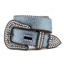 Ceintures de mode largeur de la conception de la ceinture pour hommes et femmes 38 mm La longueur du bracelet en cuir PU est une couleur d'alliage facultative choisissez des cadeaux Ceinture unisexe pour les ceintures d'homme