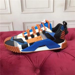 Mode Meilleur Top Qualité En Cuir Véritable À La Main Multicolore Dégradé Baskets Techniques Hommes Femmes Chaussures Célèbres Baskets Taille35-46 M KJhgfd000002