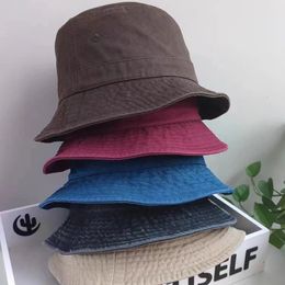 Moda Big Head Plus Size Bucket Hat para hombres Algodón puro Panamá Pescador Sombrero Hombre coreano Mujeres Bob 60 cm 64 cm Sombrero para el sol al por mayor 240125