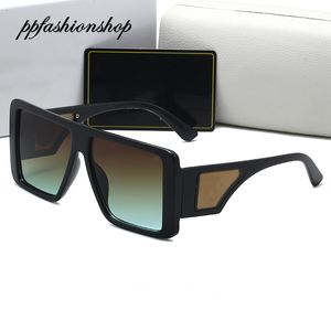 Mode grand cadre carré hommes lunettes de soleil en plein air lunettes en métal doré Uv400 été lunettes de plage Ppfashionshop