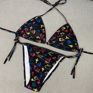 Fashion Bikini Designer Swim Women Swimsuits Bikini Set Multolors Summer Time Beach Bathing Suits Wind Swimwear Large #228