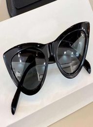 Mode noir gris ombre lunettes de soleil 40019 femmes lunettes de soleil yeux de chat GAFAS DE SOL SONNENBRILLE avec étui box3720572