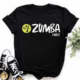 Fashion Black T -shirt dames kleding fitness dansbrief grafische tees shirt sport gymnastiek femme t -shirt tops 220527