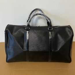 Mode Zwart Water Ripple 54 cm Sport Duffer Bag Red Bagage M53419 Man en Women Duffel Bags Designer Bag249Q