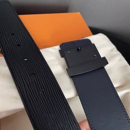 mode ceinture d'ondulation d'eau noire qualité ceinture en cuir véritable pour hommes avec boîte hommes designers ceintures femmes ceintures ceintures de créateurs 5432993