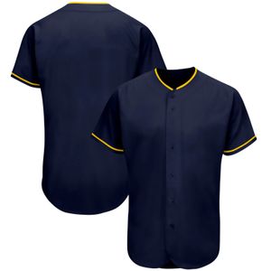 Mode blanco honkbalshirt effen button-down ademend zacht T-shirts voor heren/kinderen buiten spel/feest groot formaat elke kleur 240305