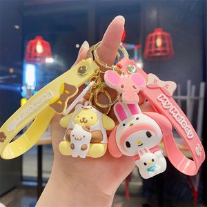 Fashion blogger designer sieraden New Cute Cartoon Character Holding Kid Sleutelhanger mobiele telefoon Sleutelhangers Lanyards Sleutelhangers groothandel YS90