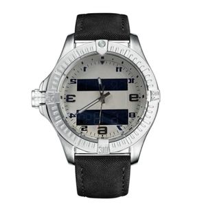 Mode cadran bleu montres hommes double fuseau horaire montre pointeur électronique affichage montre de luxe montres bracelet en caoutchouc mâle clock302J