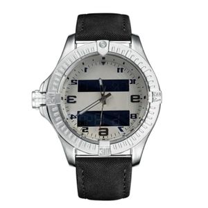 Mode blauwe wijzerplaat horloges heren Dual tijdzone horloge Elektronische aanwijzer display montre de luxe Horloges rubberen band mannelijke clock270h
