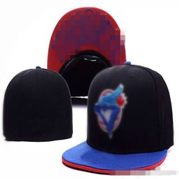 Moda Blue-Jays_ Gorras de béisbol hombres mujeres Hip Hop Hat huesos aba reta Gorras rap Sombreros ajustados H9-7.13