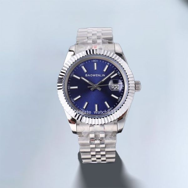 Mode Bleu montre pour homme montres pour femme Mouvement 2813 Montres-bracelets de luxe Datejust Luminous Oyster Montre-bracelet en acier inoxydable aaa Montre mécanique automatique 41mm