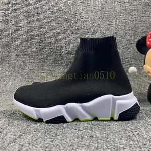 Fashion laarzen voor kinderen Speed ​​Trainer Sock Shoes Toddler Boys Girls Youth Socks Sneakers Triple Black Red Kid Children Designer 24-352675