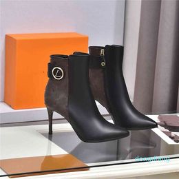 Fashion Boots Louiseity Casual dames luxe ontwerp winter warme hiel sneeuw leer