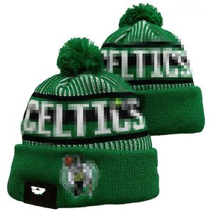 Mode- Boston''Celtics'beanie gebreide hoeden sportteams honkbal voetbal basketball beanies caps dames mannen pom mode winter top caps sport gebreide hoeden a1