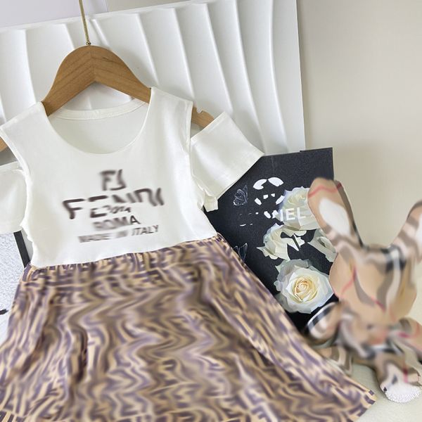 Fashion Bow Binding Kids Designer Vêtements Lettre imprime